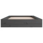 Giroletto Grigio 75x190 cm Small Single in Legno Massello