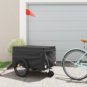 Rimorchio da Bici Nero 45 kg in Ferro