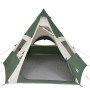 Tenda da Campeggio Tipi per 7 Persone Verde Impermeabile