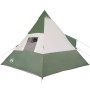 Tenda da Campeggio Tipi per 7 Persone Verde Impermeabile