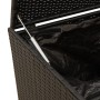 Contenitore da Giardino Nero 283L in Polyrattan