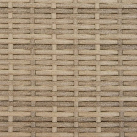 Lettini Prendisole 2 pz con Tavolino Beige in Polyrattan