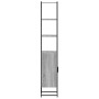 Mobile da Bagno Grigio Sonoma 33x33x185,5 cm Legno Multistrato