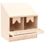 Casetta Cova per Galline 2 Scomparti 63x40x65cm Legno di Pino