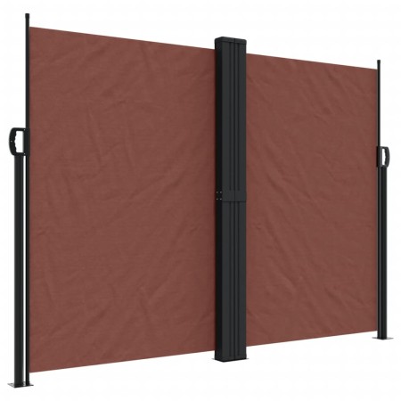 Tenda da Sole Laterale Retrattile Marrone 180x600 cm