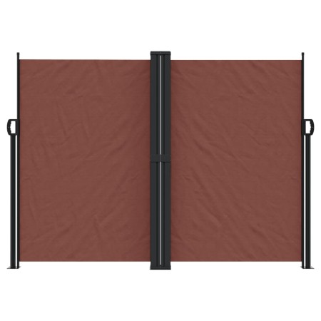 Tenda da Sole Laterale Retrattile Marrone 180x600 cm