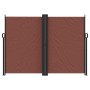 Tenda da Sole Laterale Retrattile Marrone 180x600 cm