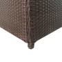 Baule da Giardino Marrone 120x50x60 cm in Polyrattan