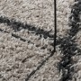 Tappeto Shaggy PAMPLONA a Pelo Lungo Beige e Antracite Ø 160 cm