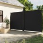 Tenda da Sole Laterale Retrattile Nera 220x600 cm