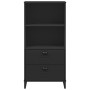 Libreria VIKEN Nera 60x35x123 cm in Legno Multistrato