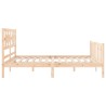 Giroletto con Testiera 160x200 cm in Legno Massello