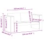 Set Salotto da Giardino 2 pz in Legno Massello di Douglas