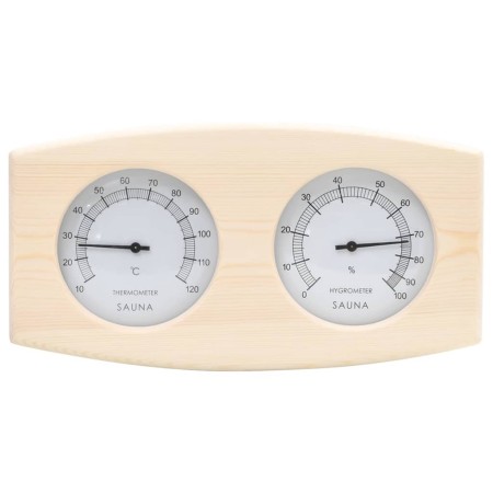 Set Timer Igrotermografo e Clessidra Sauna 2 in 1 Massello Pino