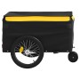 Rimorchio da Bici Nero e Giallo 30 kg in Ferro