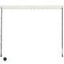 Tenda da Sole Retrattile con LED 300x150 cm Crema