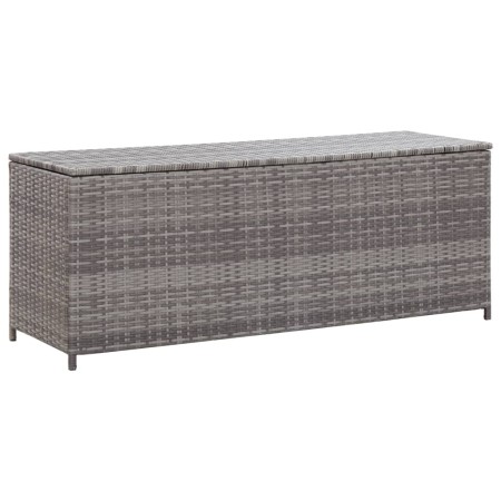 Baule da Giardino Grigio 120x50x60 cm in Polyrattan