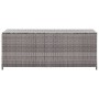 Baule da Giardino Grigio 120x50x60 cm in Polyrattan