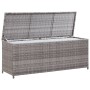 Baule da Giardino Grigio 120x50x60 cm in Polyrattan