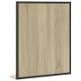 Specchio Bagno con Ripiano Rovere Sonoma 50x12x60cm Multistrato