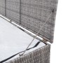 Baule da Giardino Grigio 120x50x60 cm in Polyrattan