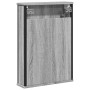 Mobile Specchio da Bagno Grigio Sonoma 42x12x60 cm Multistrato