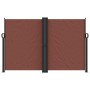 Tenda da Sole Laterale Retrattile Marrone 160x1000 cm