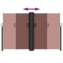 Tenda da Sole Laterale Retrattile Marrone 160x1000 cm