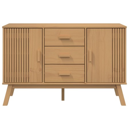 Credenza OLDEN Marrone 114x43x73,5 cm in Legno Massello di Pino