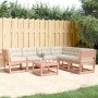 Set Divani Giardino 6 pz con Cuscini Legno Massello di Douglas