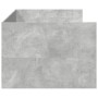 Divano Letto con Cassetti Grigio Cemento 100x200 cm Multistrato