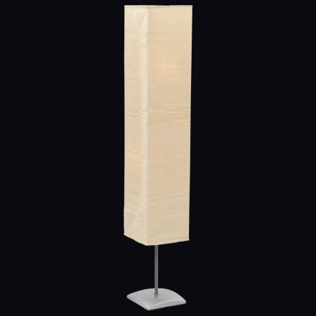 Lampada a Piantana con Supporto in Acciaio 135 cm Beige