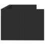Divano Letto con Cassetti Nero 75x190 cm in Legno Multistrato