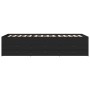 Divano Letto con Cassetti Nero 90x190 cm in Legno Multistrato