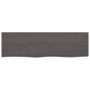 Ripiano Marrone Scuro 100x30x(2-6) cm Massello Rovere Trattato