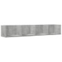 Mobili Parete 2 pz Grigio Cemento 99x18x16,5 cm in Multistrato