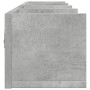 Mobili Parete 2 pz Grigio Cemento 99x18x16,5 cm in Multistrato