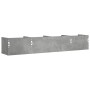 Mobili Parete 2 pz Grigio Cemento 99x18x16,5 cm in Multistrato
