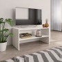 Mobile Porta TV Bianco 80x40x40 cm in Legno Multistrato