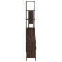 Set Mobili da Bagno 4 pz Rovere Marrone in Legno Multistrato
