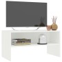 Mobile Porta TV Bianco 80x40x40 cm in Legno Multistrato