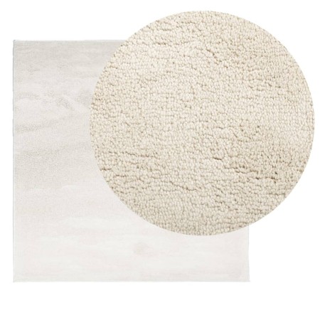 Tappeto OVIEDO a Pelo Corto Beige 120x120 cm