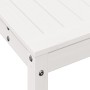 Tavolo Invaso con Ripiano Bianco 108x35x75 cm Massello Pino