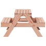 Tavolo da Picnic per Bambini 88x97x52 cm Legno Massello Douglas