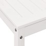 Tavolo Invaso con Ripiano Bianco 82,5x50x75 cm Massello Pino