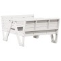 Tavolo Picnic per Bambini Bianco 88x122x58 cm Massello di Pino