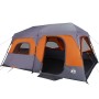 Tenda Campeggio 9 Persone Grigio e Arancione Impermeabile