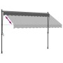 Tenda da Sole Retrattile Antracite 300x150 cm Tessuto e Acciaio