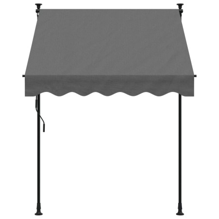 Tenda da Sole Retrattile Antracite 150x150 cm Tessuto e Acciaio