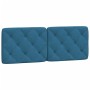 Letto con Materasso Blu 140x190 cm in Velluto